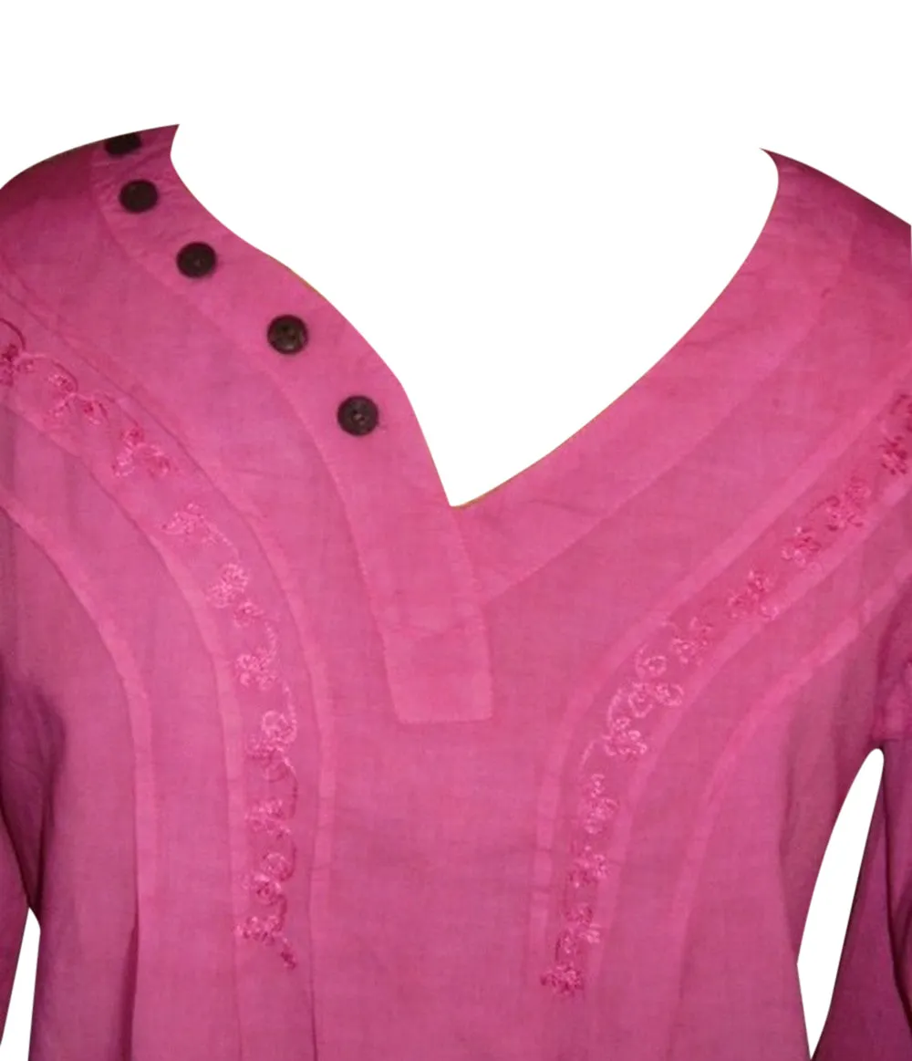 SALE Lovely Passion Pink Blouse Top Shirt Womans L/XL