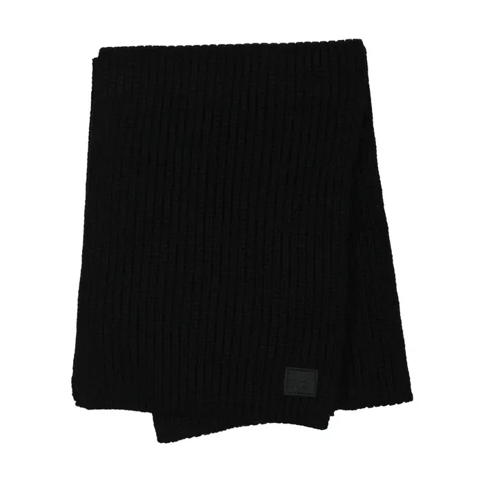 scarf chunky knit - black-9