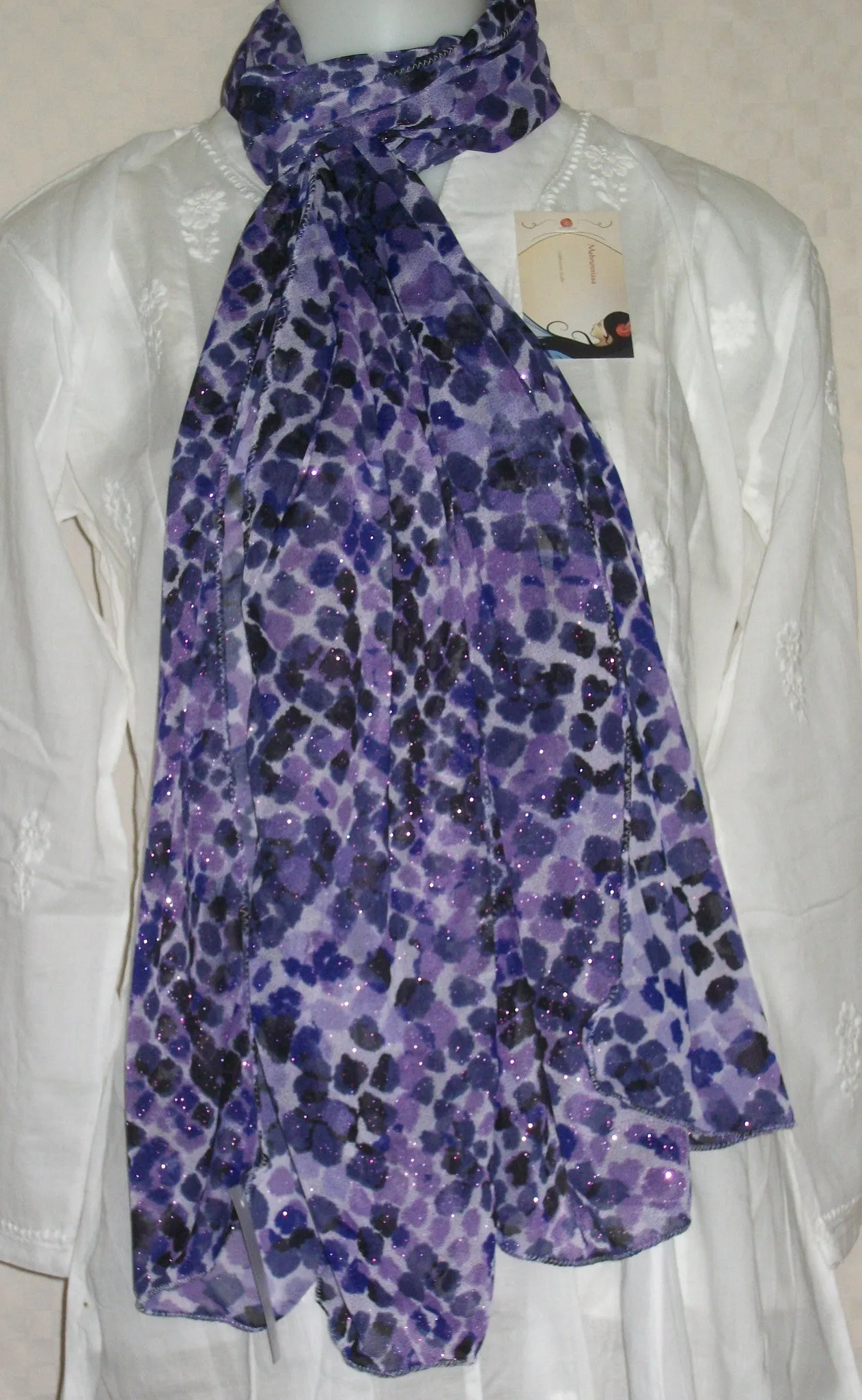 Scarf Stole Wrap Shawl Purple