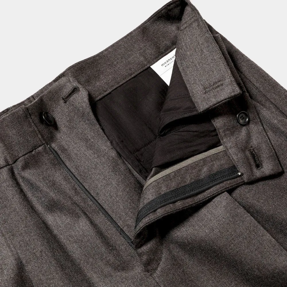 Side Zip Wool Slacks(Charcoal)/MW-PT23202