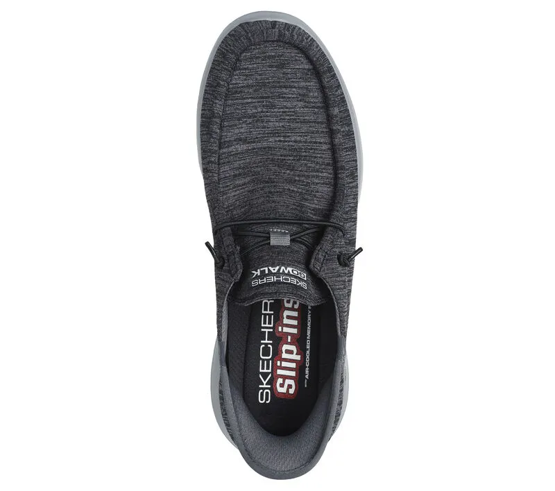 'Skechers' Men's Slip-ins: GO WALK Max-Free Hands - Charcoal / Black