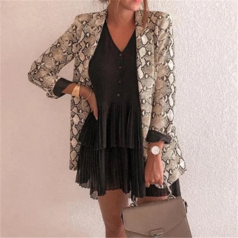 Snakeskin Blazer Jacket