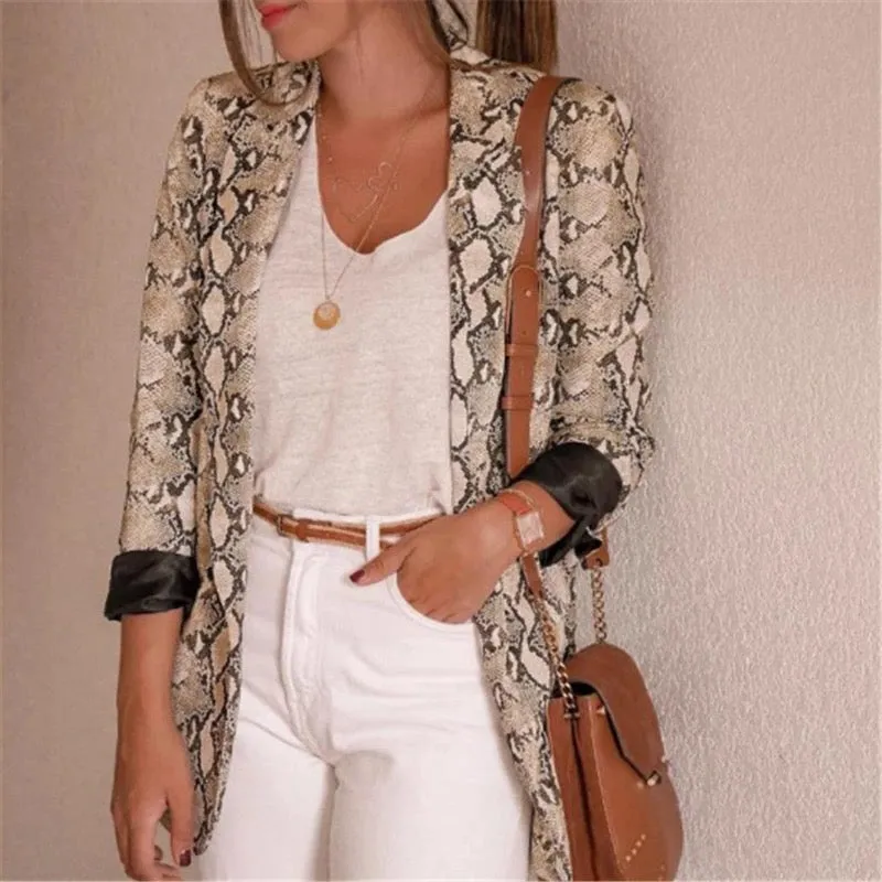 Snakeskin Blazer Jacket