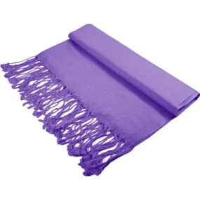 Solid Purple Pashmina Scarves