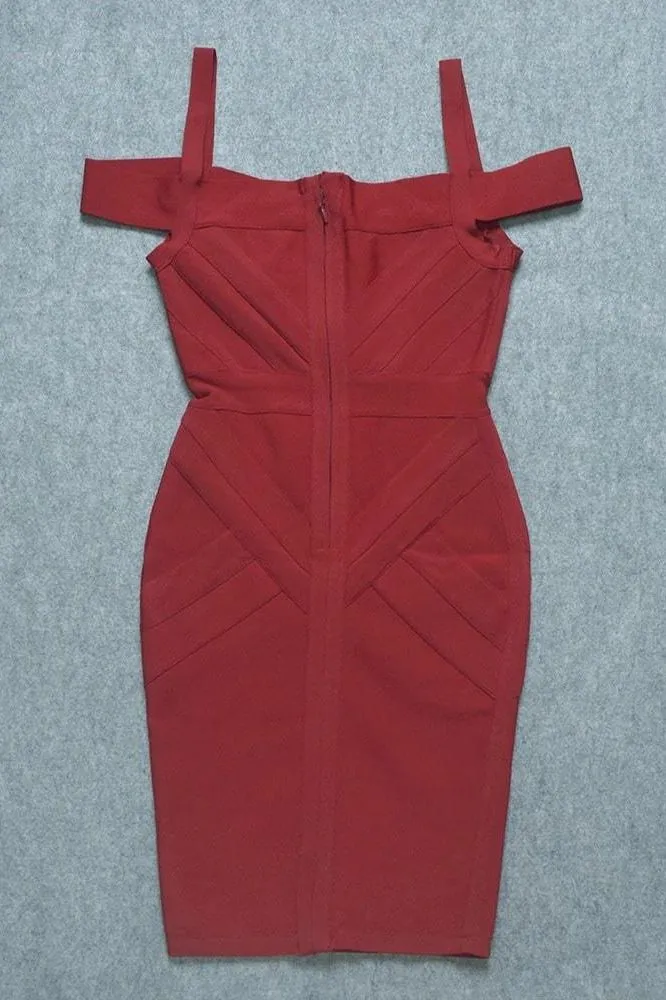 Sophia Bandage Dress - Lipstick Red