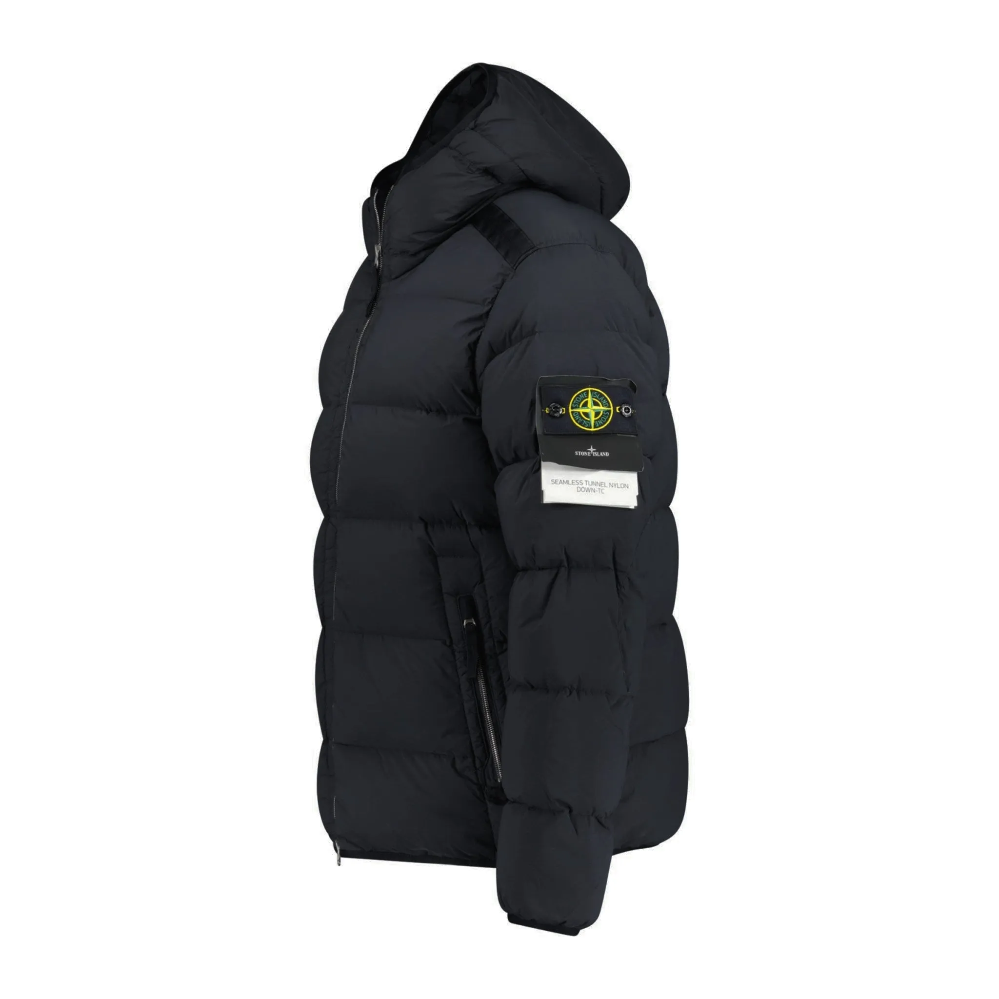 Stone Island Hooded Puffer Seamless Tunnel Nylon Black