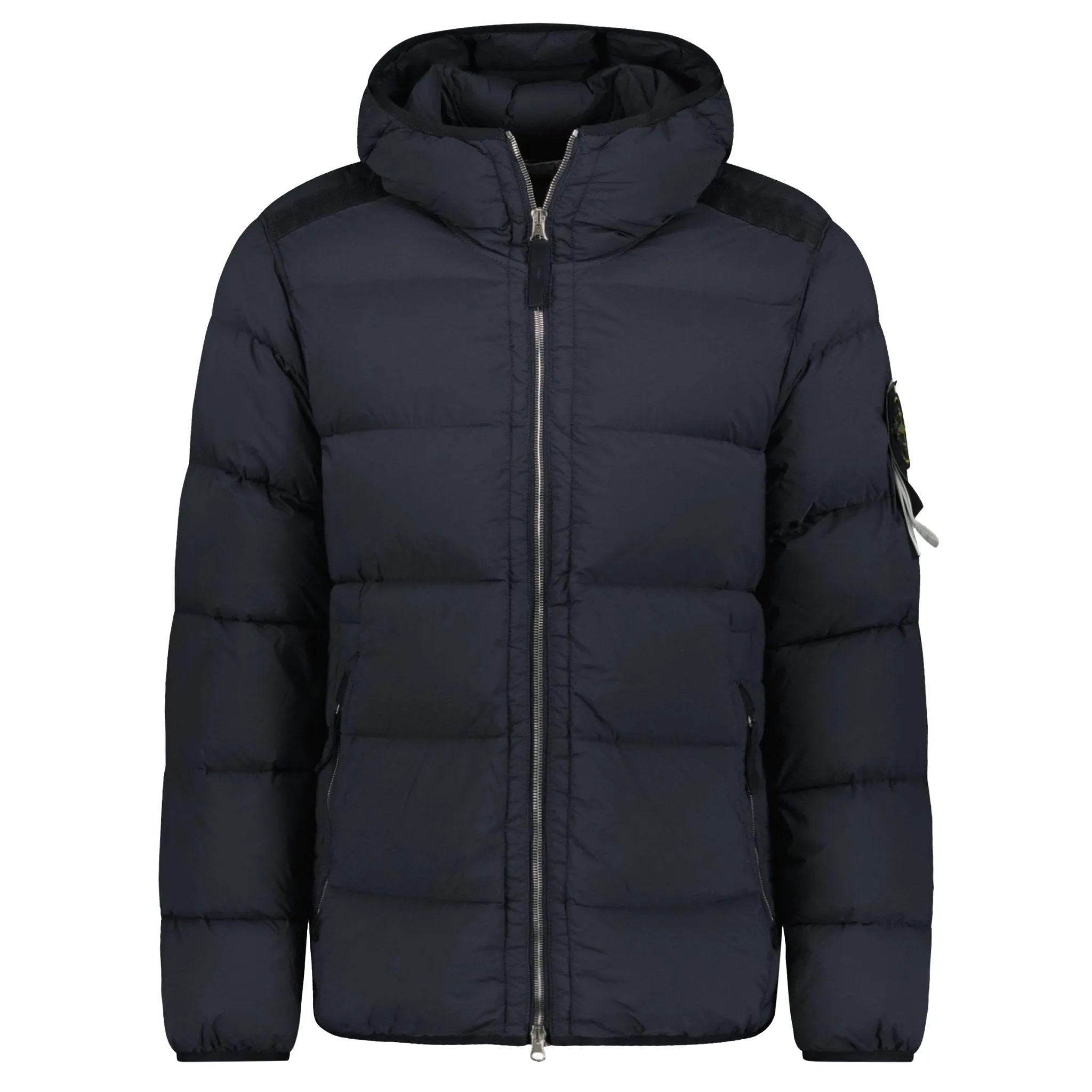 Stone Island Hooded Puffer Seamless Tunnel Nylon Black