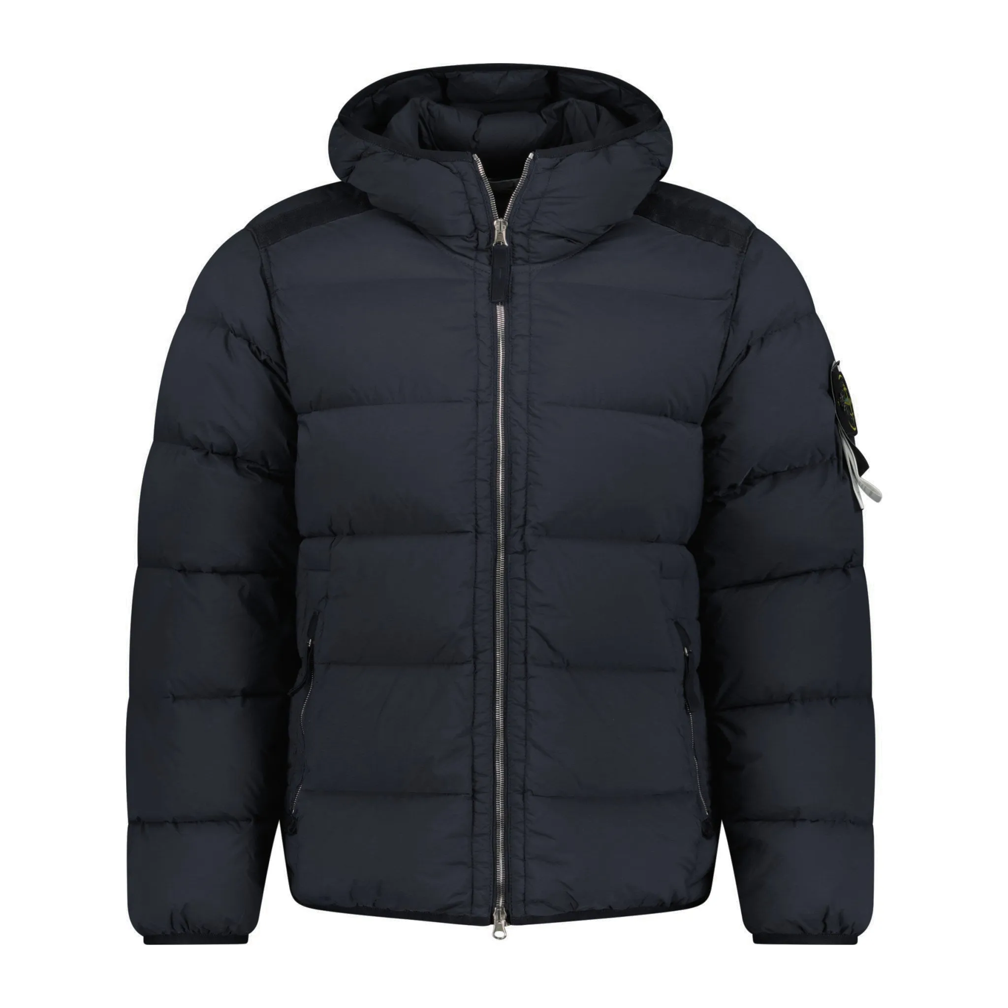 Stone Island Hooded Puffer Seamless Tunnel Nylon Black