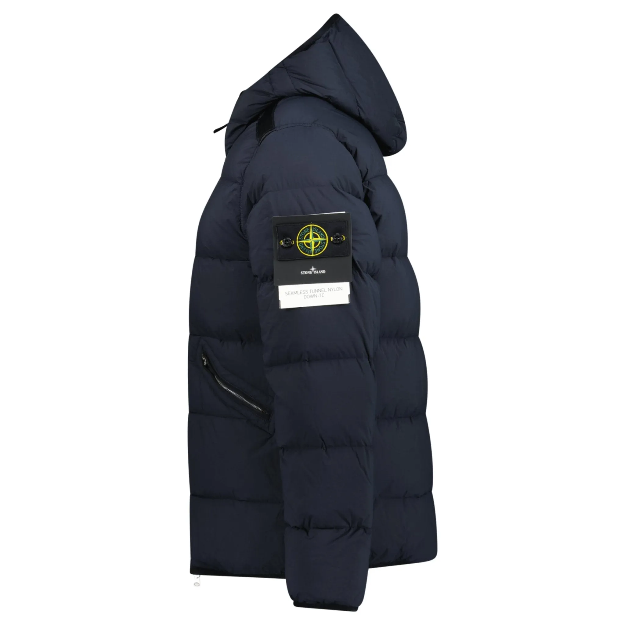 Stone Island Hooded Puffer Seamless Tunnel Nylon Navy