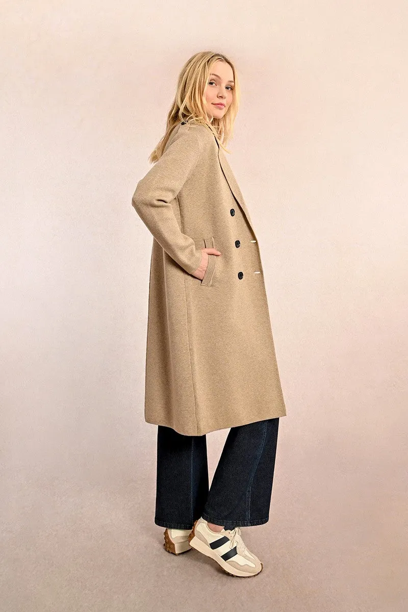 STRAIGHT KNIT COAT