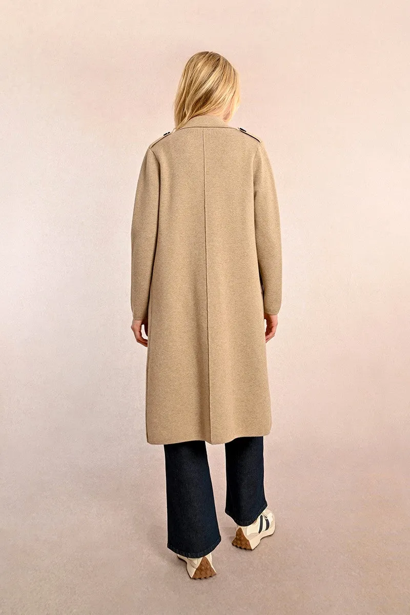 STRAIGHT KNIT COAT