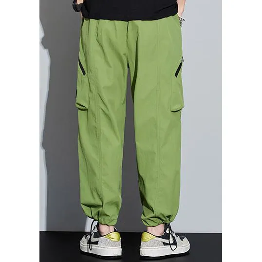 Street Style Loose Fit Bellows Pocket Wide Leg Cargo Pants