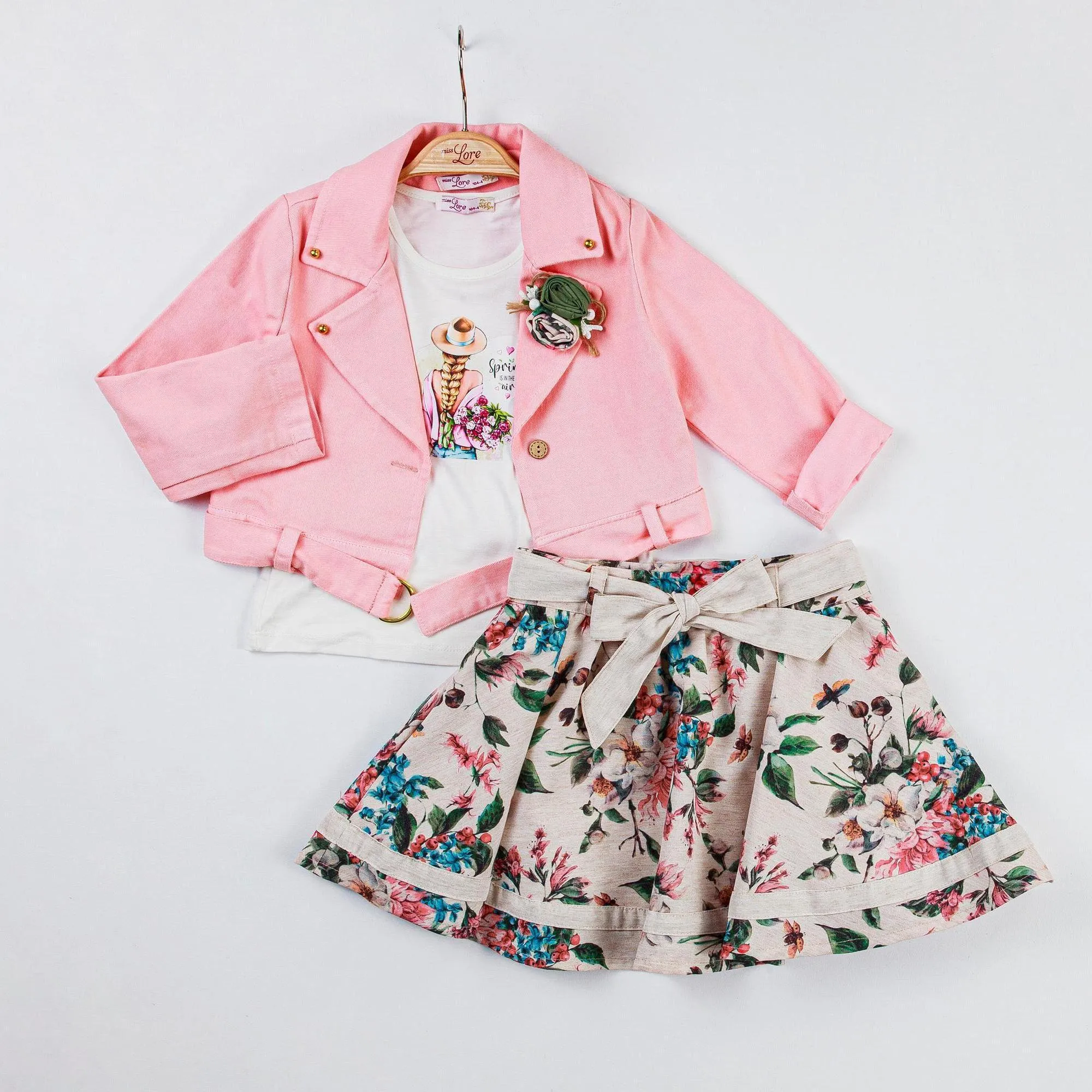 Stylish Bouquet Girls Casual Set