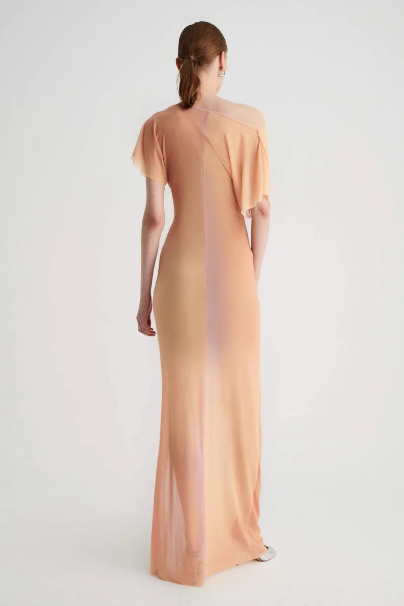 SUBOO VENUS ROUCHED MIDI DRESS