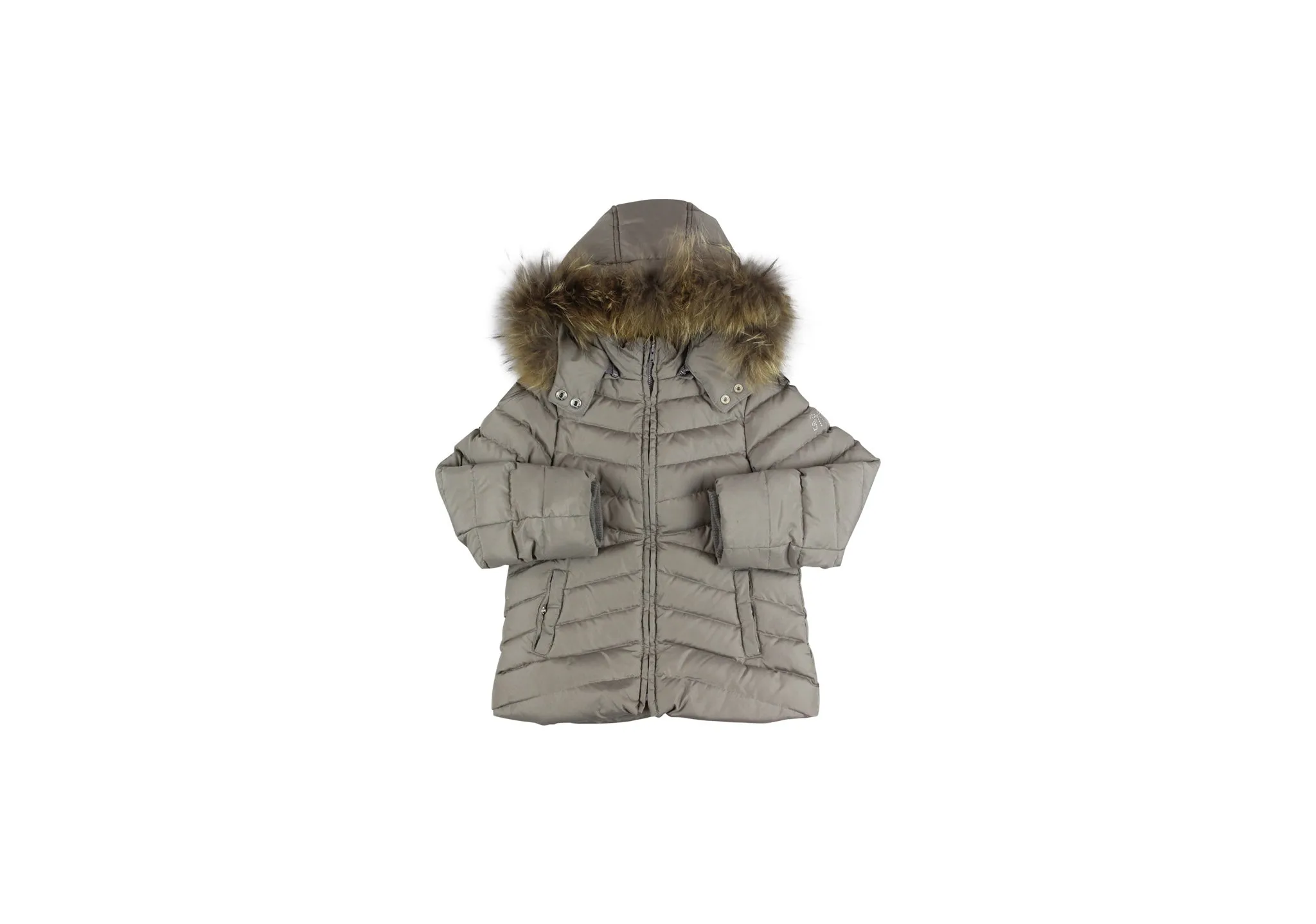 Tartine et Chocolat, Puffer with Fur Hood,  6 Years