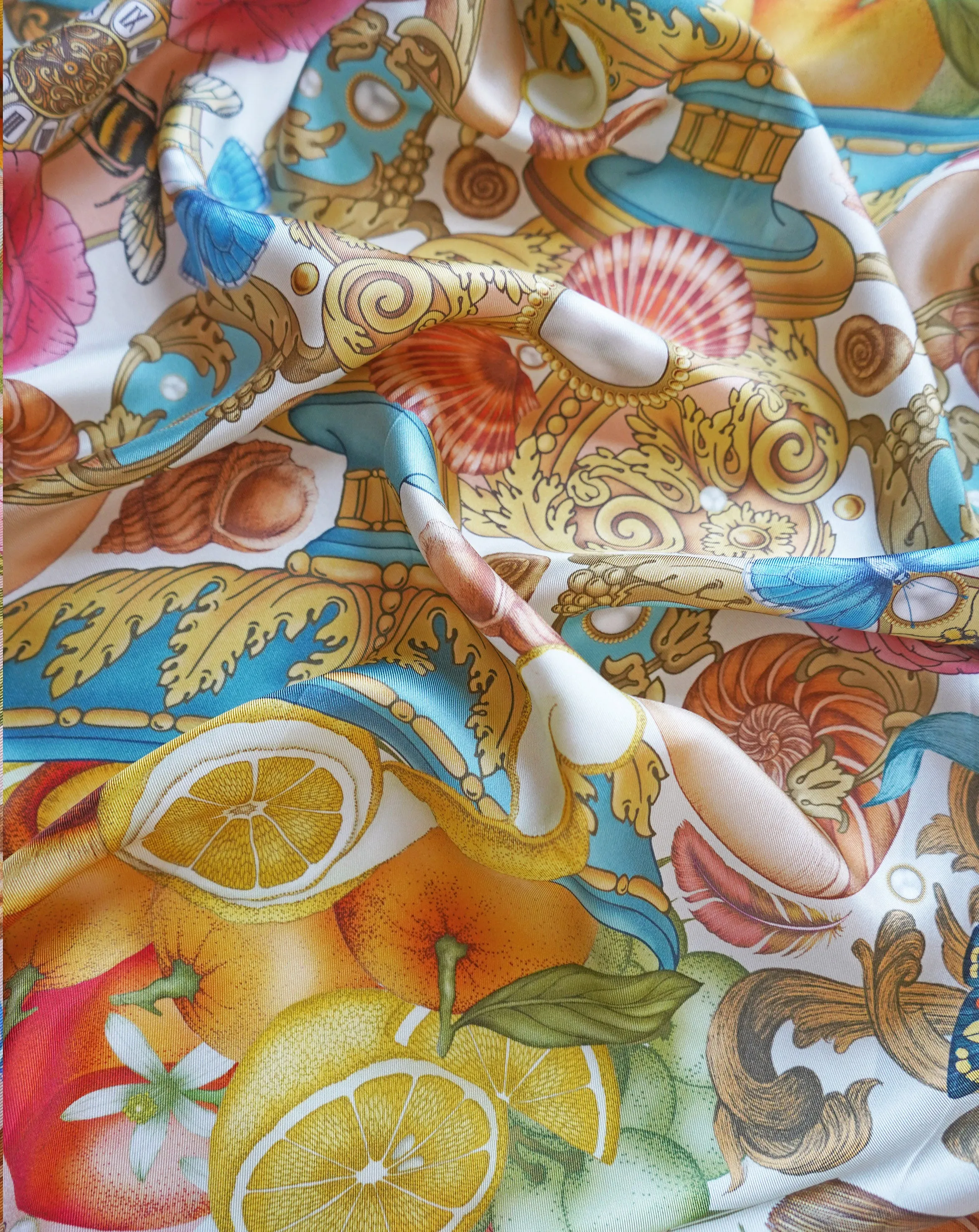 The Pearl Baroque Silk Scarf | 90x90cm [Preorder]