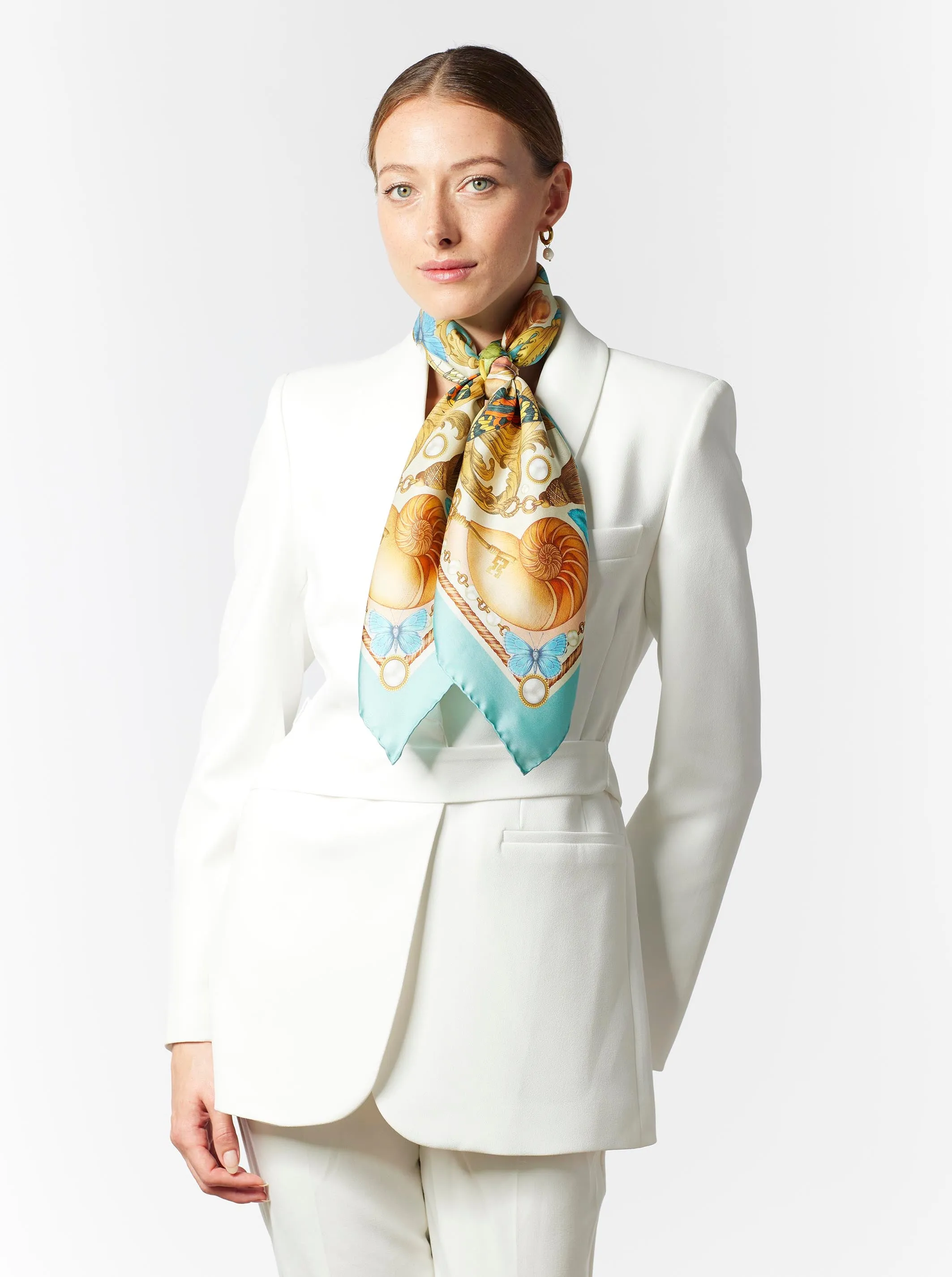 The Pearl Baroque Silk Scarf | 90x90cm [Preorder]