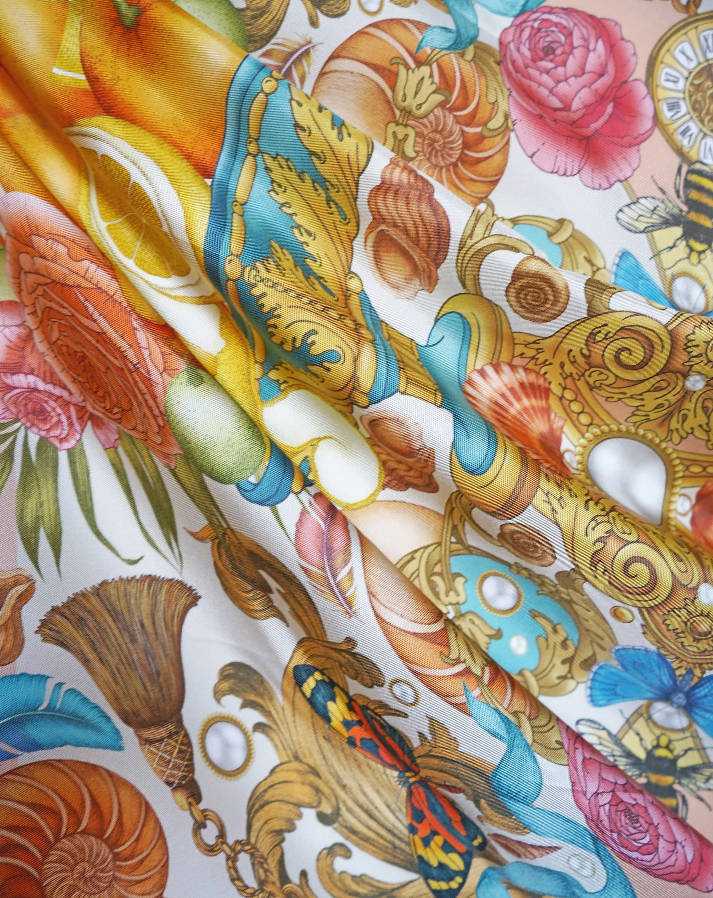 The Pearl Baroque Silk Scarf | 90x90cm [Preorder]