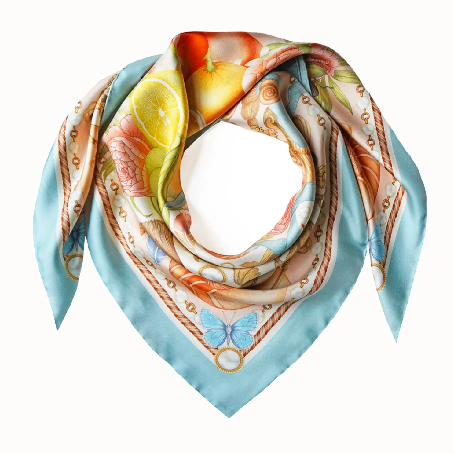 The Pearl Baroque Silk Scarf | 90x90cm [Preorder]