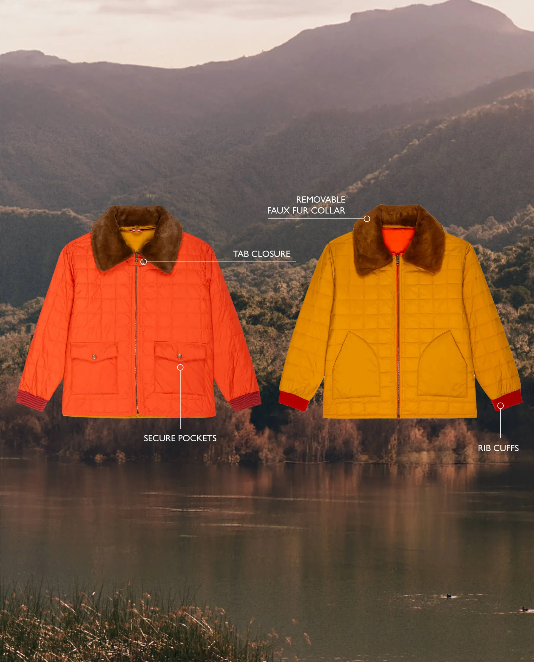 The Reversible Down Logger Puffer. -- Poppy and Amber