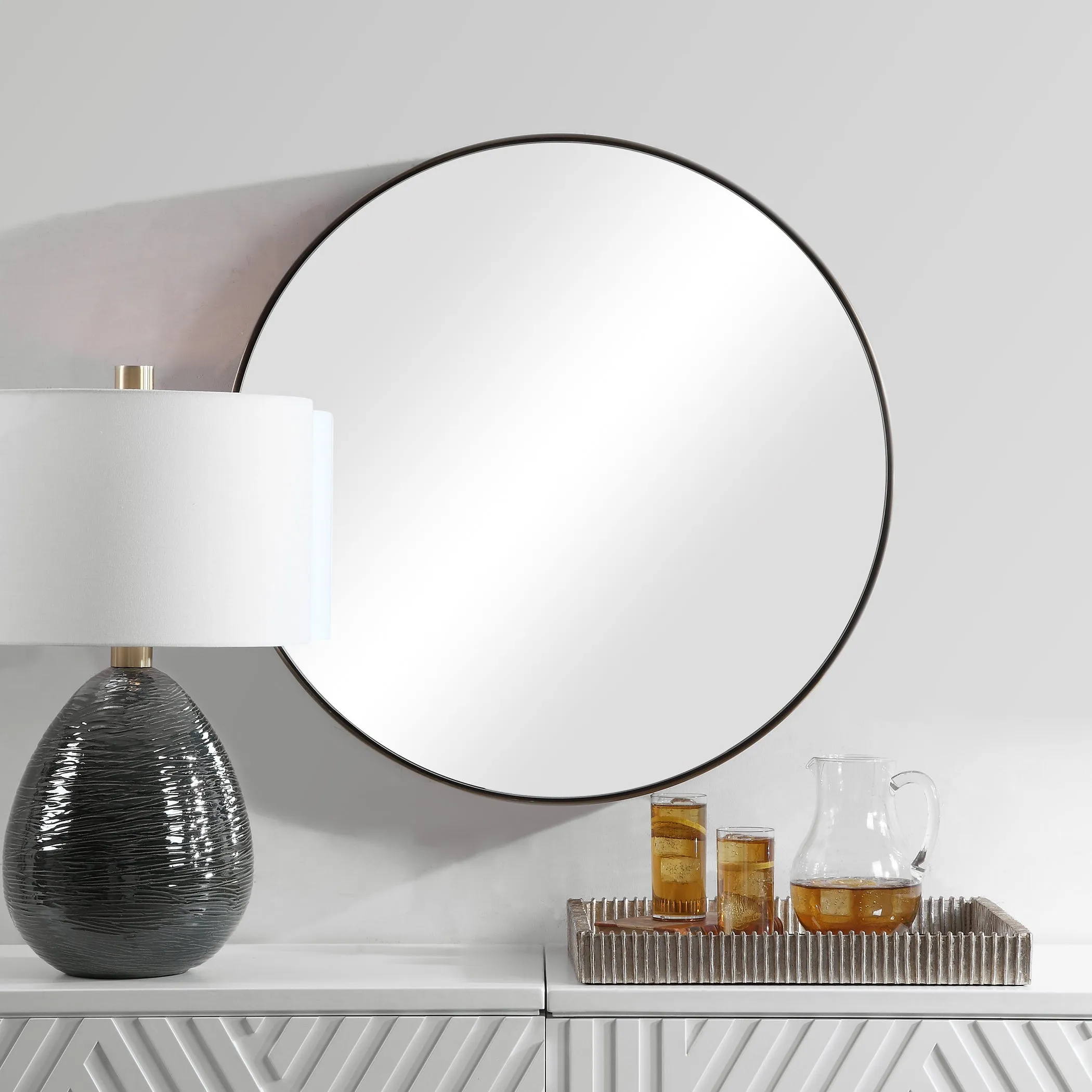 Uttermost Coulson Modern Round Mirror