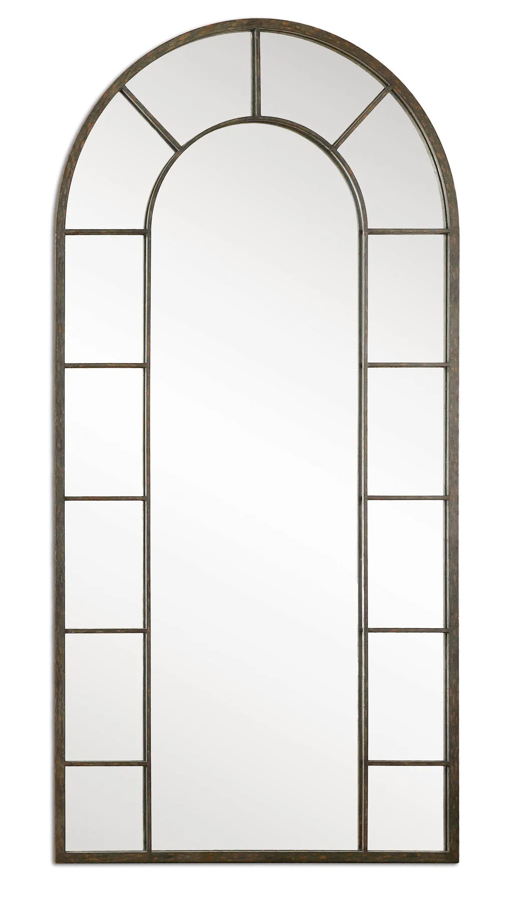 Uttermost Dillingham Black Arch Mirror