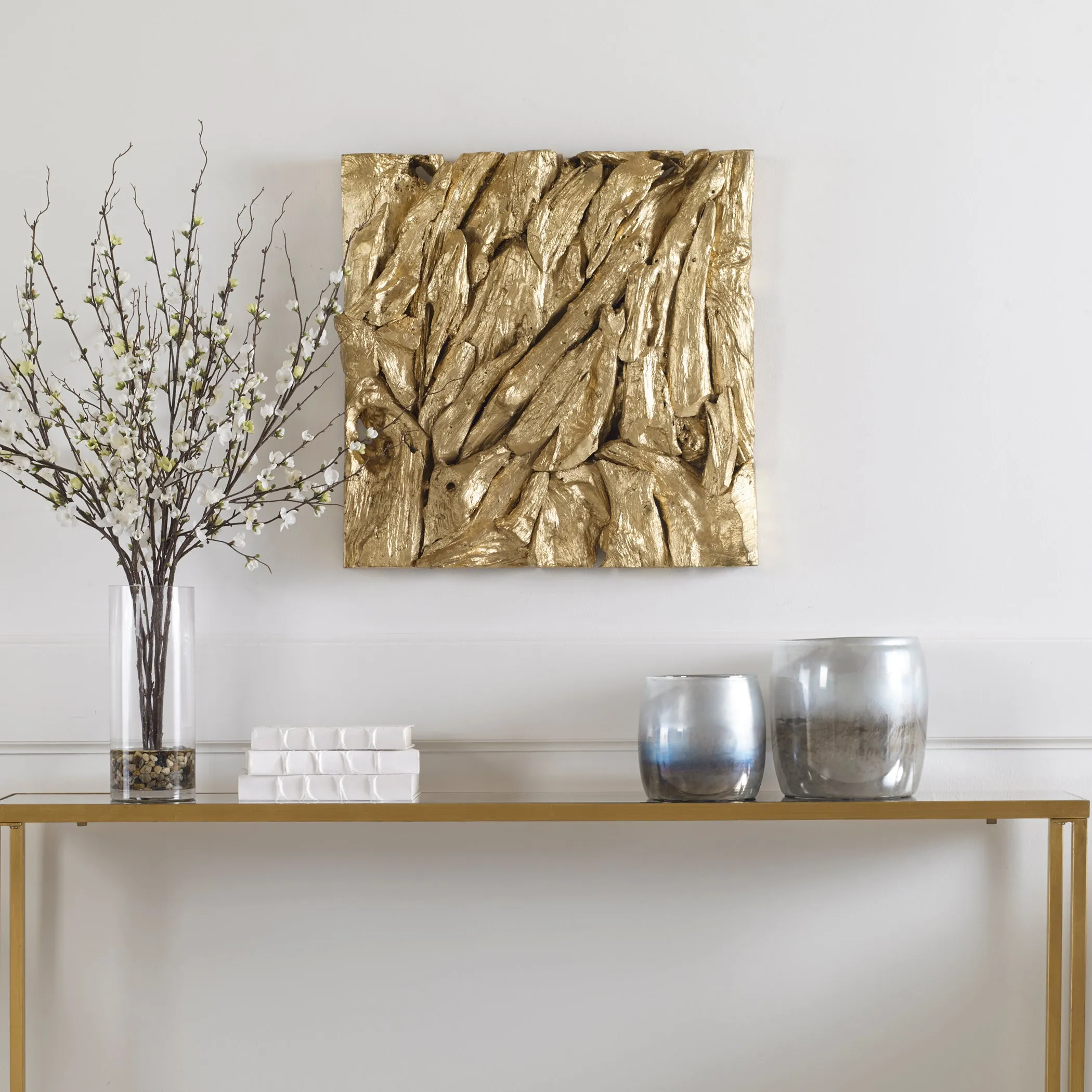 Uttermost Rio Gold Wood Wall Décor