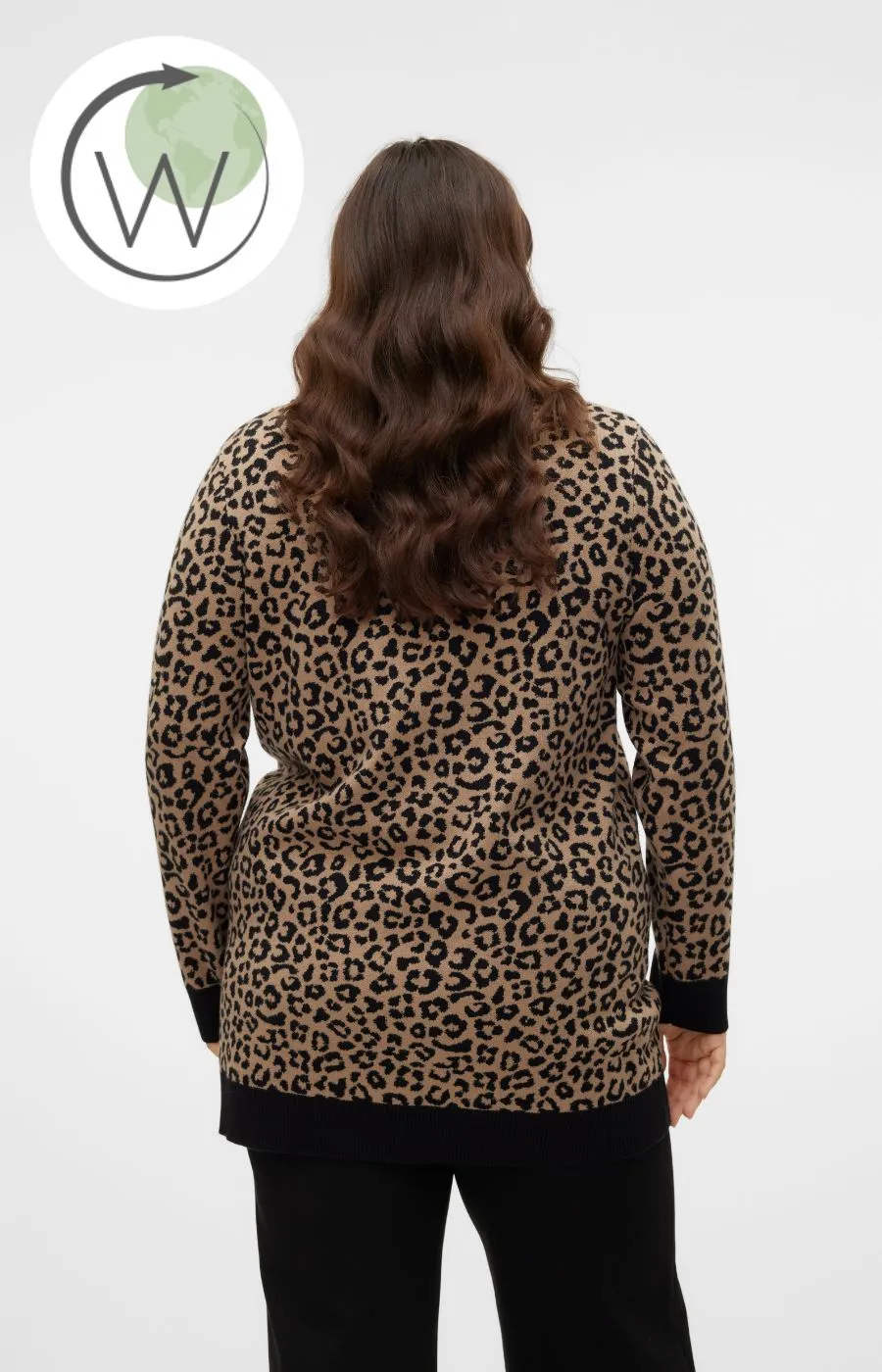 Vero Moda Curve Caria Leopard Cardigan