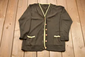 Vintage 1960s Knitted Cardigan Sweater