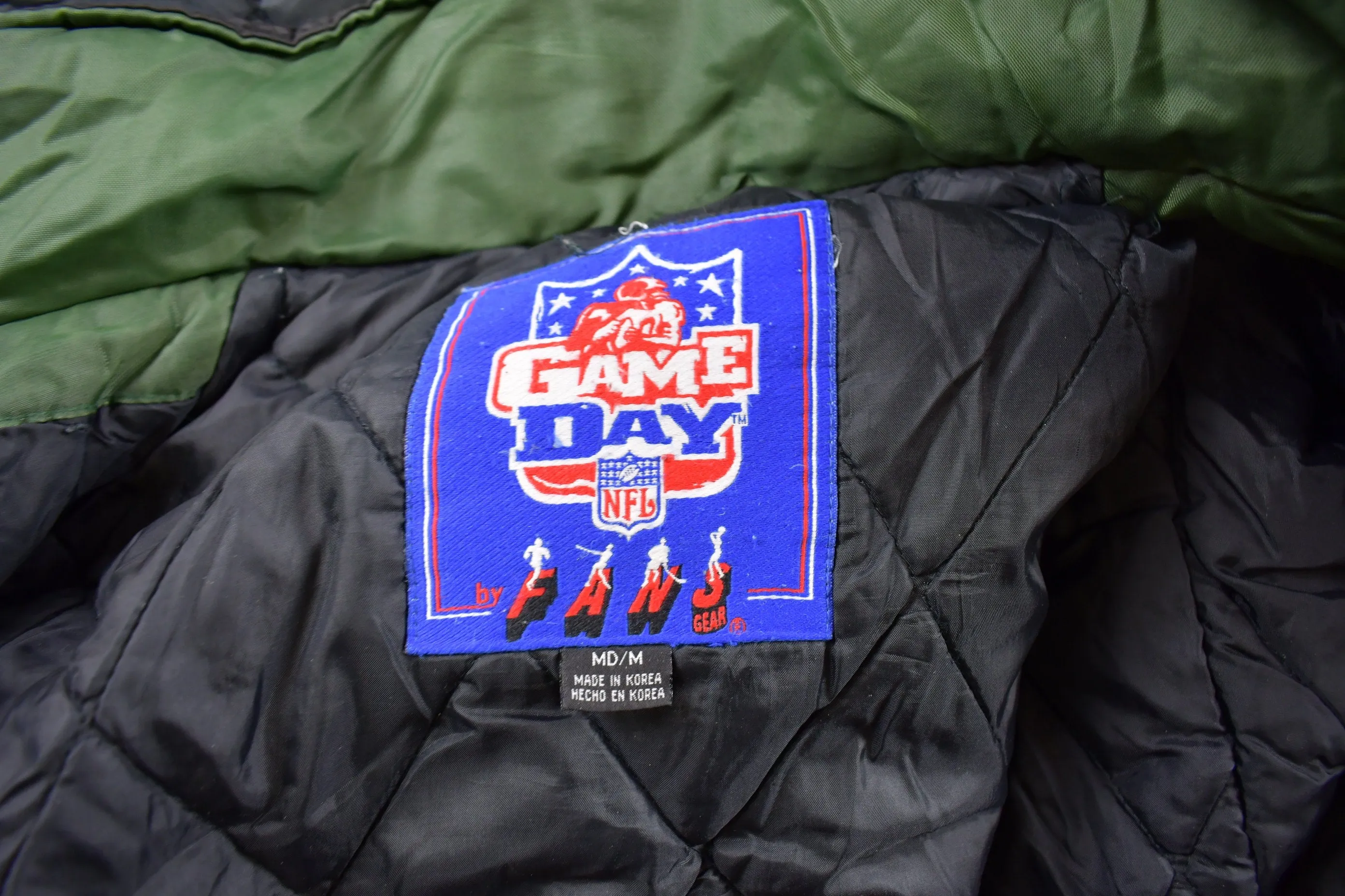 Vintage 1990s Green Bay Packers NFL Game Day Puffer Jacket