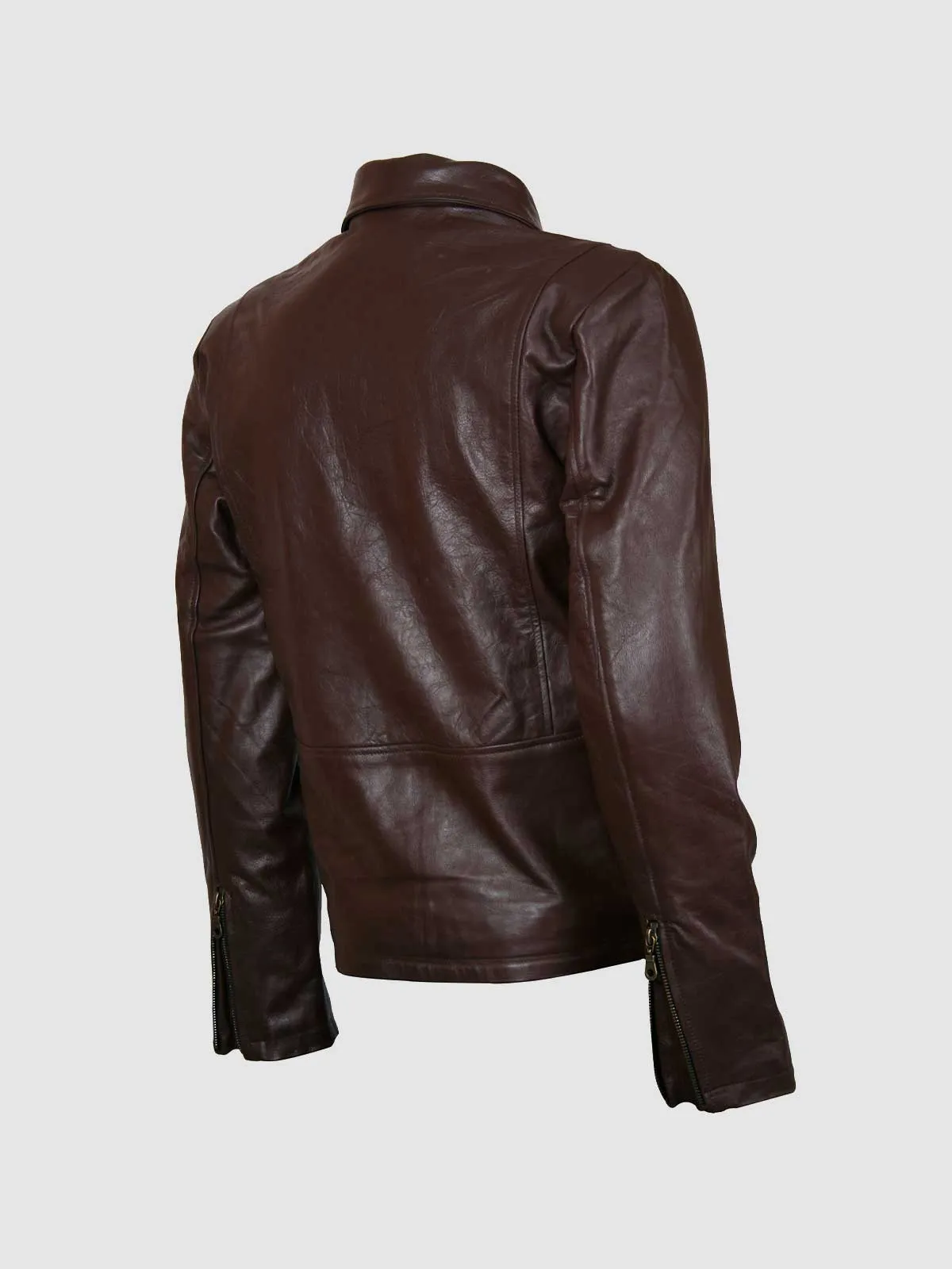 Vintage Brown Leather Jacket