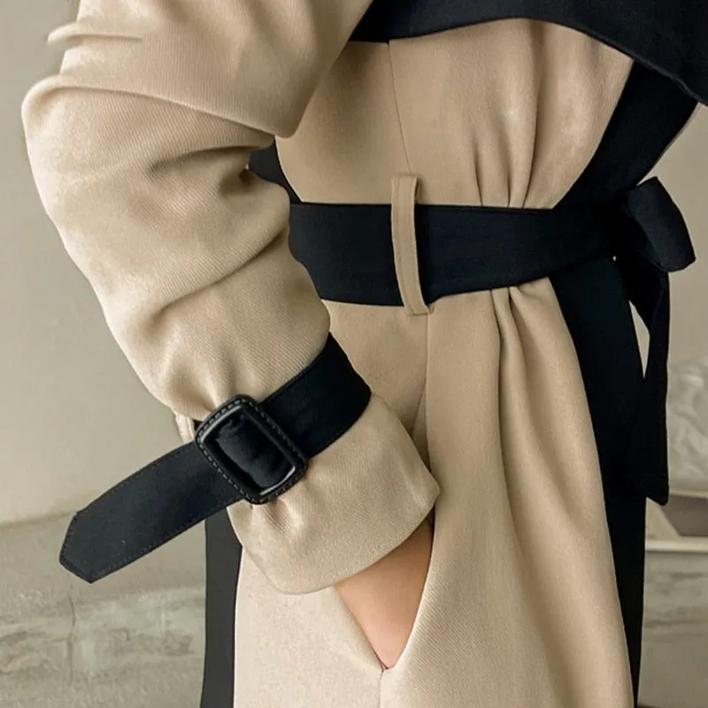 Winter Chills Fall Season Haute Womens Long Trench Coat | Wrap winter coat | Womens winter coat