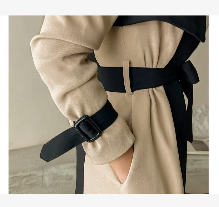 Winter Chills Fall Season Haute Womens Long Trench Coat | Wrap winter coat | Womens winter coat