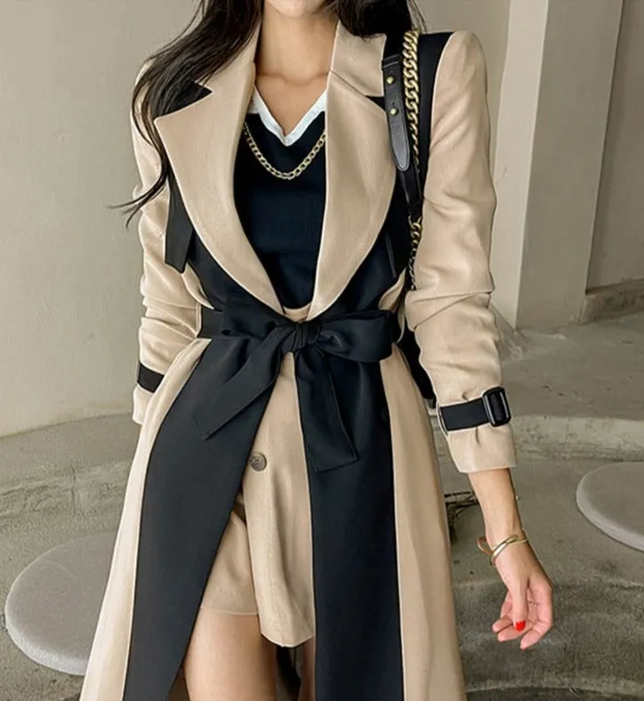 Winter Chills Fall Season Haute Womens Long Trench Coat | Wrap winter coat | Womens winter coat