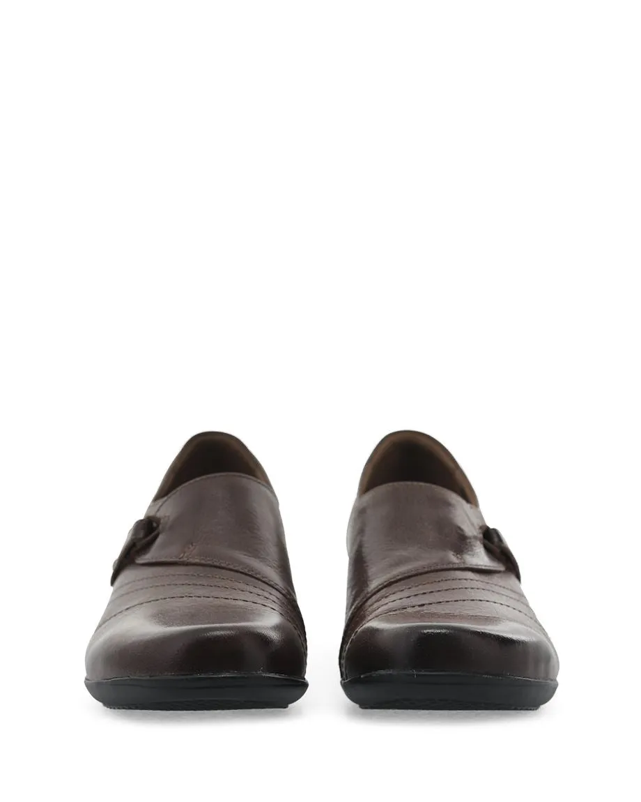 Women's Dansko Franny Color: Chocolate Burnished Calf