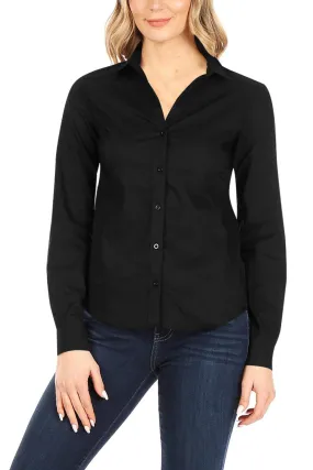 Women's Fashion Blouses, Casual Long Sleeve Button Down Shirts Tops