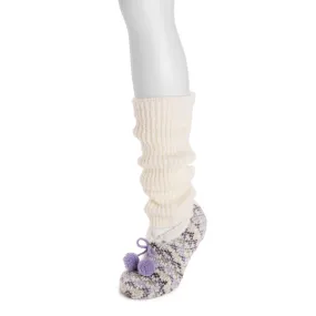 Women's Feather Yarn Ballerina & Leg Warmer Set